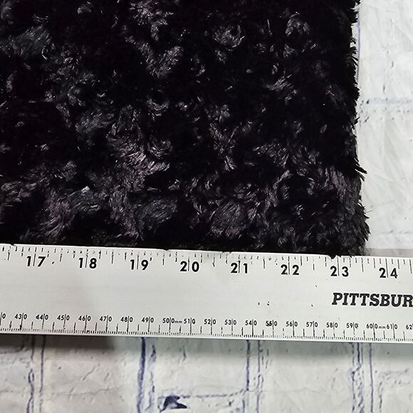 MIXIT Black WOMENS SIZE XL Faux Curly Fur 3/4 Sleeve Jacket - Picture 5 of 11